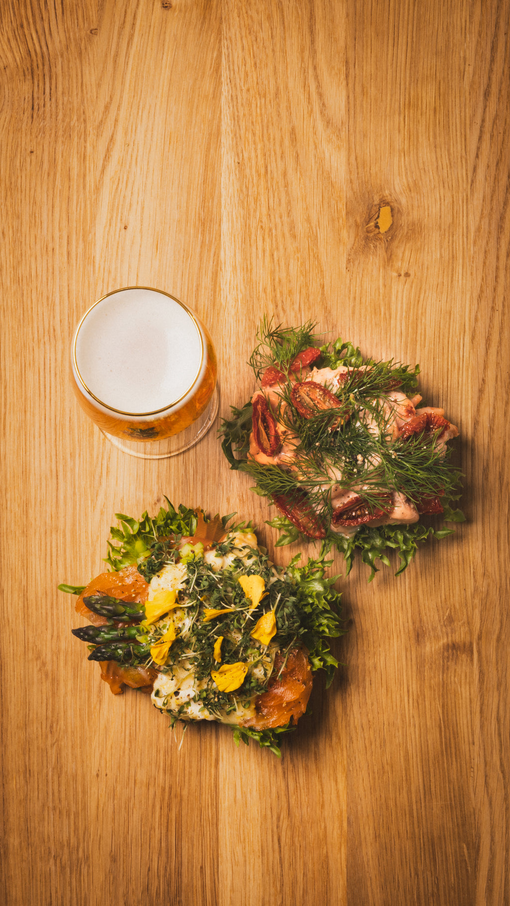 Smørrebrød på Krenkerup Traktørsted
